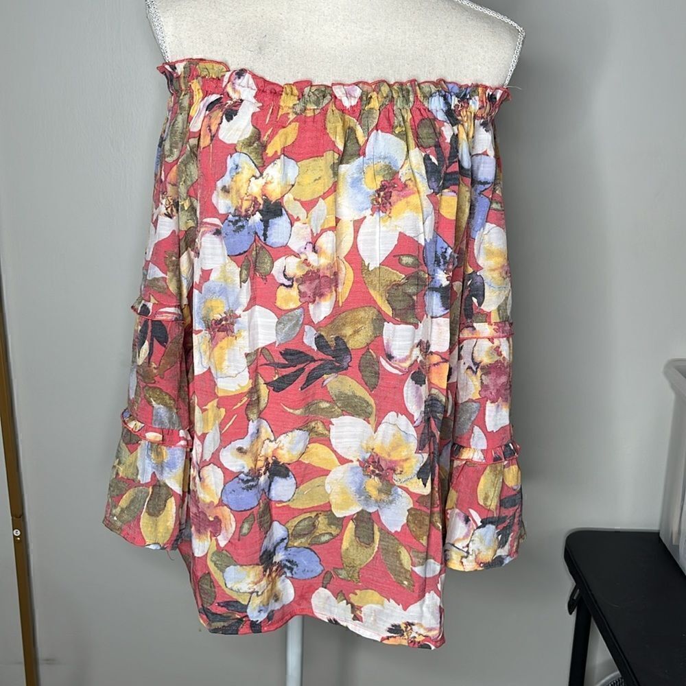 Women’s Zac & Rachel Large Top Floral Red